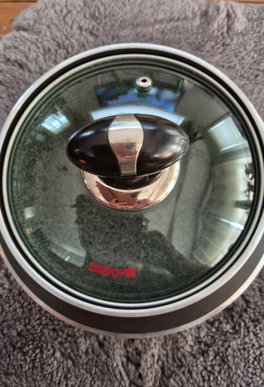 Black Natural Stone Rice Cooker Pot with Glass Lid - Picture 2 of 12